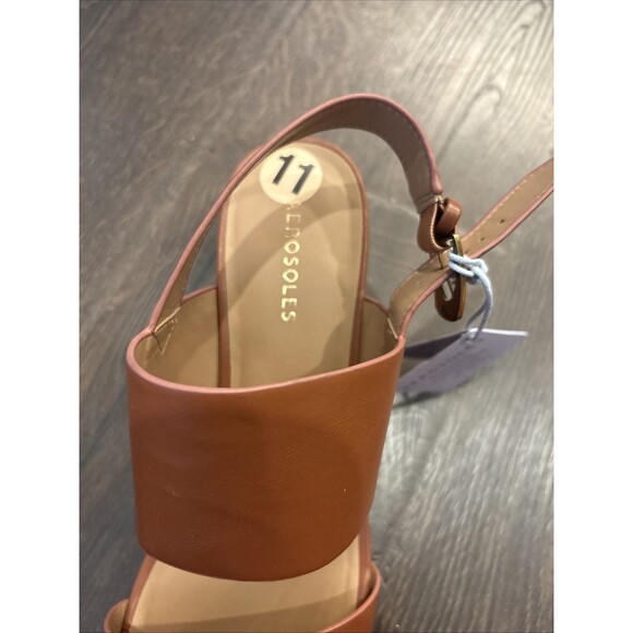 NWT Aerosoles Camera Womens Heels Clay Leather Size 11 - Picture 2 of 10